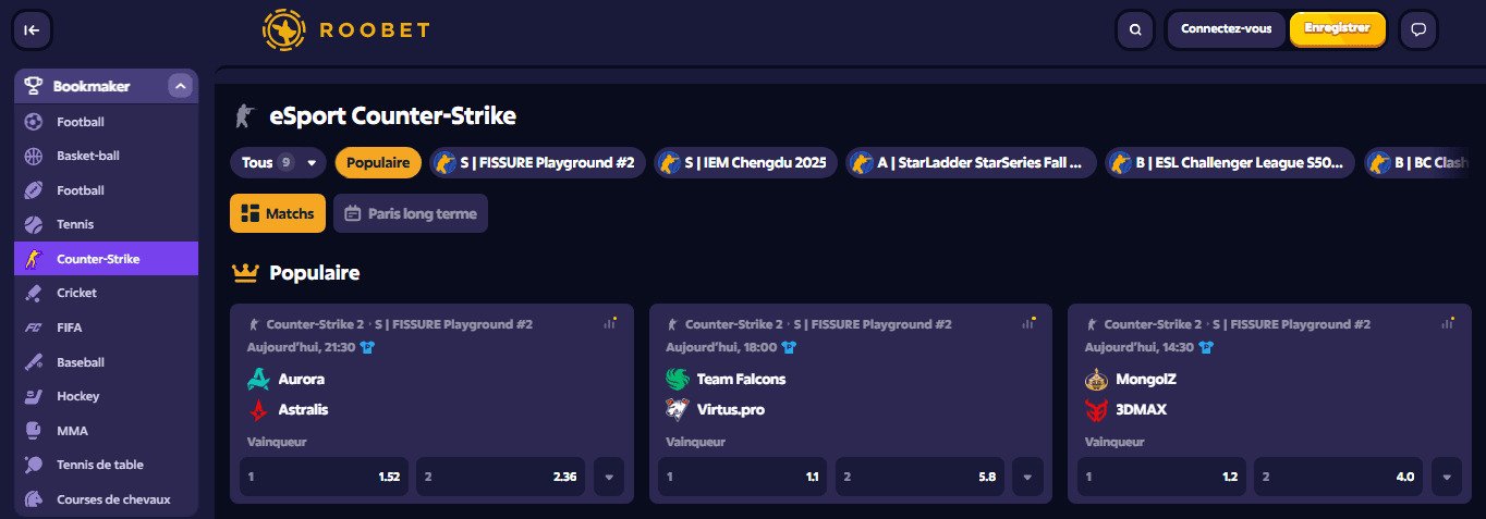 Promotions CS2 esports