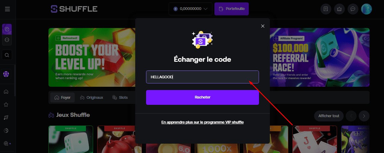 Entrez le code promo lors de votre inscription