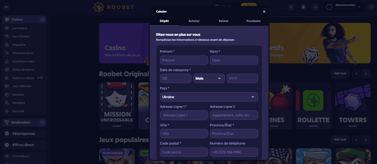 Effectuez un premier dépôt en cryptomonnaie