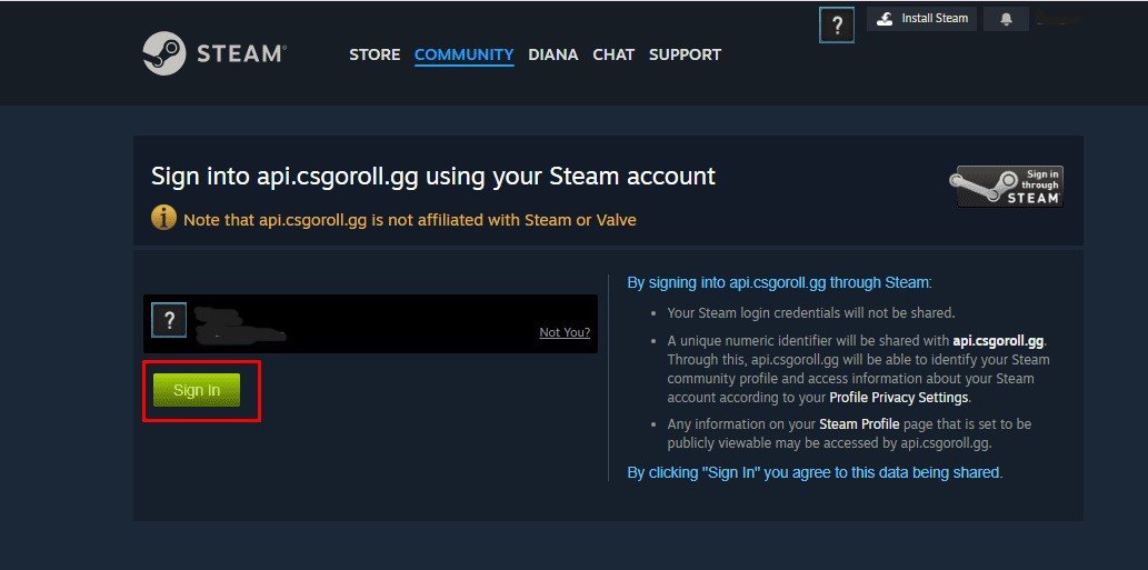 Étape 1 - Créer un compte via Steam
