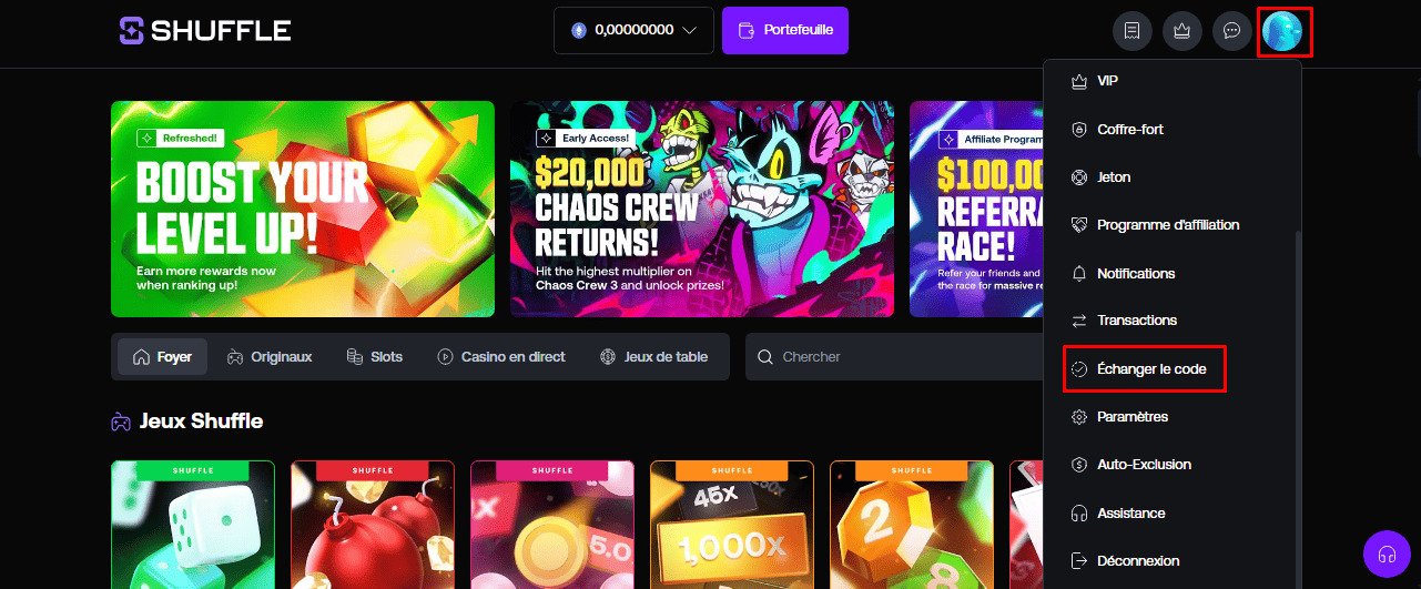 Entrez le code promotionnel lors de votre inscription ou dans la section « Utiliser ».